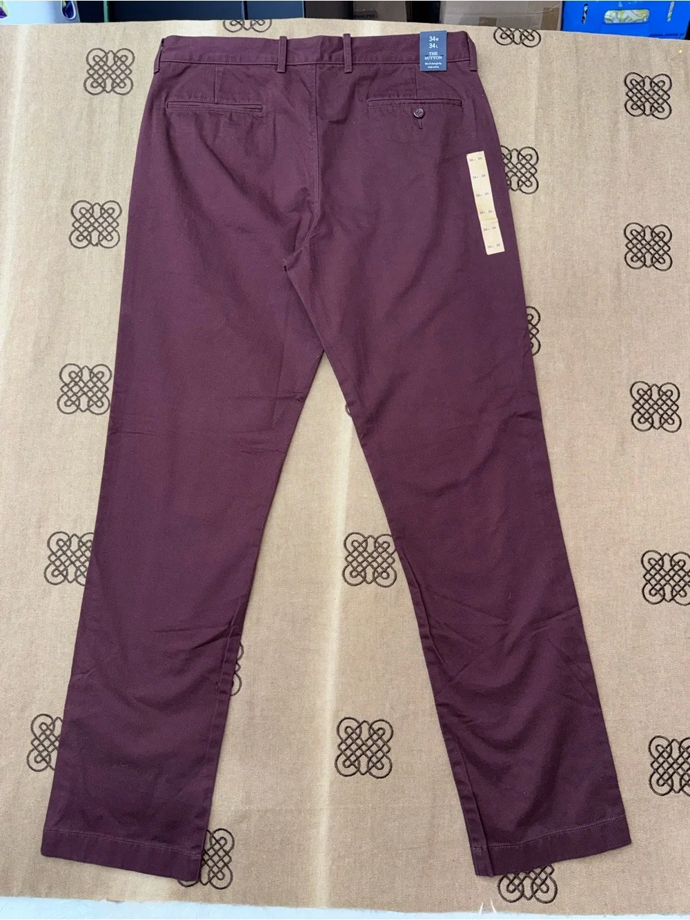 J.Crew NWT! Men'S The Sutton Slim Fit Pants In Burgundy Size 34